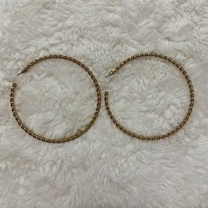 A New Day Large Gold Hoop Earrings NWOT